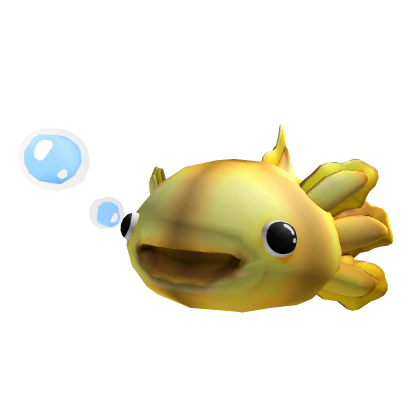 Golden Hungry Axolotl Hat