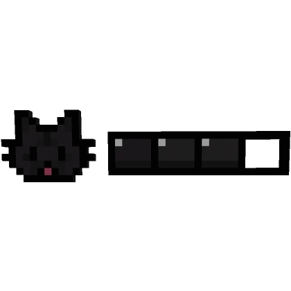 Black Cat 8-Bit Health Bar 