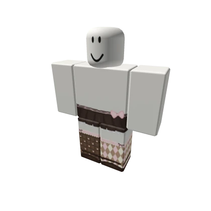 chocolate chocolita skirt w socks pink brown