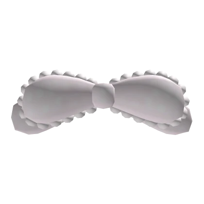 ♡ kawaii baby pink round ruffled hair bow