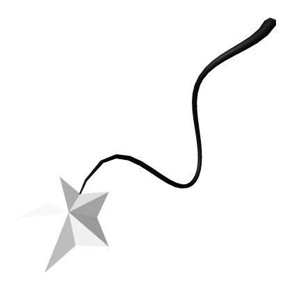 Black/White Devil Star Tail