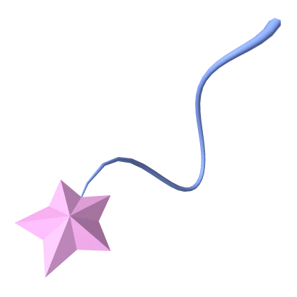 Blue/Pink Devil Star Tail