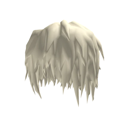 blonde messy anime emo hair