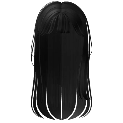 ♡ Graceful Straight Hair in Black