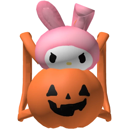 ꒰🎃: Cute My Melody Halloween Pumpkin Backpack ♡