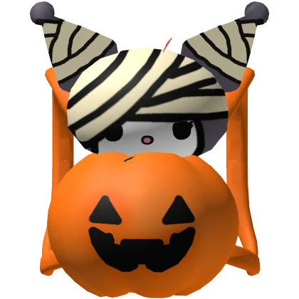 ꒰🎃: Cute Kuromi Mummy Pumpkin Backpack ♡