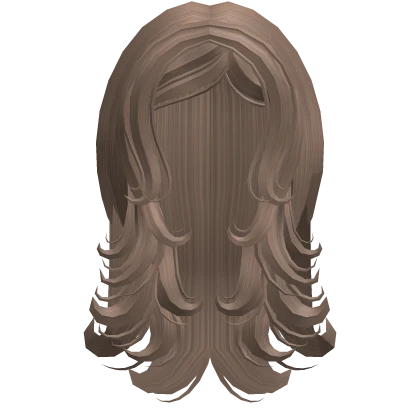 Swooped Swirly Hair (Milktea Brown)