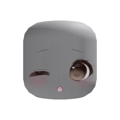 cute blinking anime eyes brown