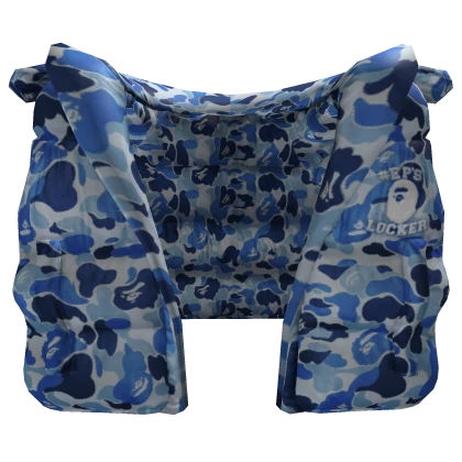Blue Camo Bape Puffer Vest (1.0)