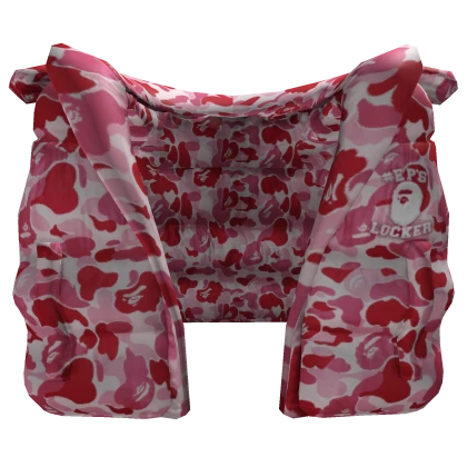 Pink Camo Bape Puffer Vest (1.0)