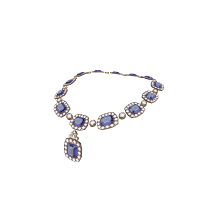 Exquisite Sapphire / Diamond Necklace (3.0)