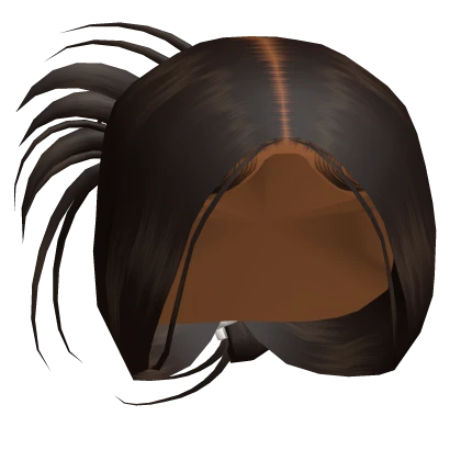 ☆ Silk Press Claw Clip Updo In Brown