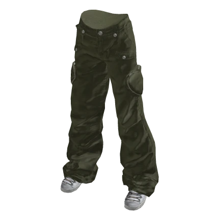 Green Urban Heart Cargo Pants