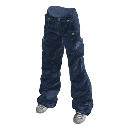 BB Blue Urban Heart Cargo Jeans