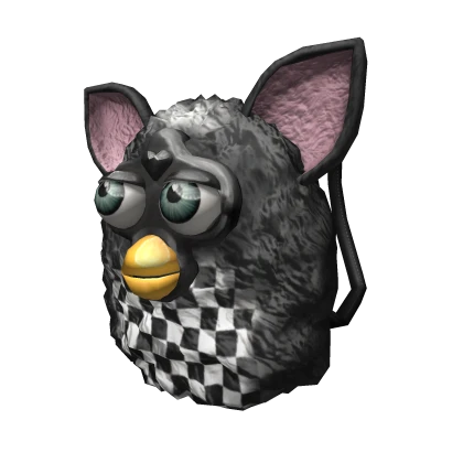 Furbaby Backpack | Black & Checkered