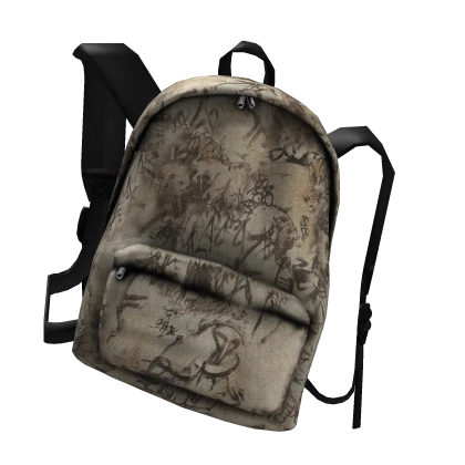 Off-Shoulder Graffiti Backpack