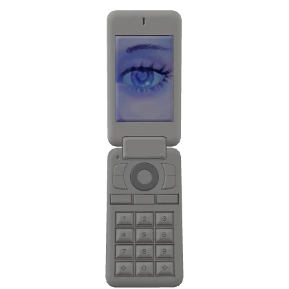 Retro Flip Phone Selfie w eye