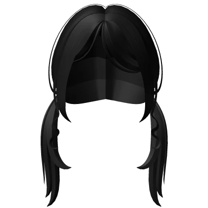 black pigtails ♡
