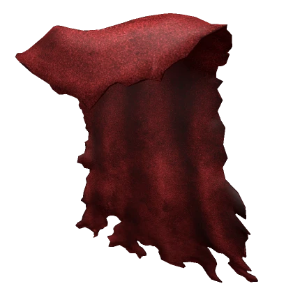 Red Tattered Tomura Cape