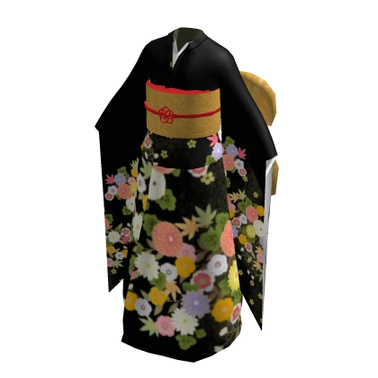 Black kimono
