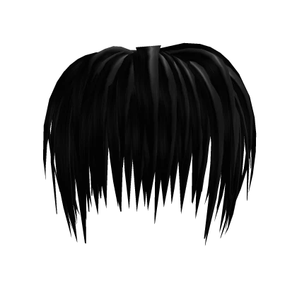 black fantasy anime hair