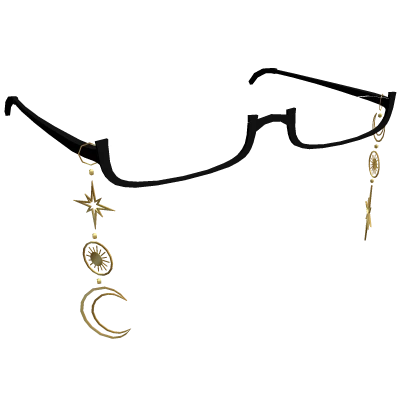 Astral Glasses (Black w/ Gold)