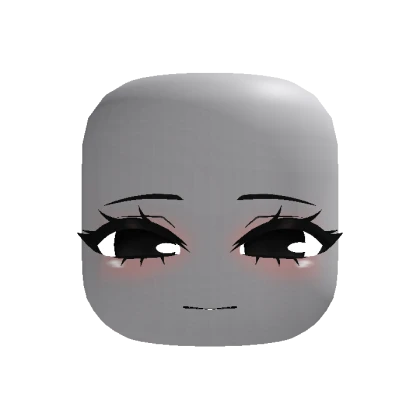 Cute Sleepy Chibi Face - Black