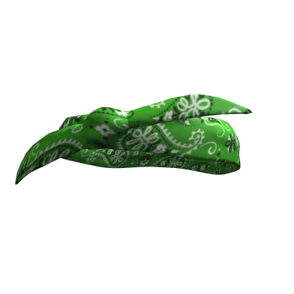 Green Paisley Rapper Bandana