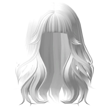 Lush Full Wavy Curly Hair Bangs(White)