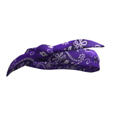 Purple Paisley Rapper Bandana