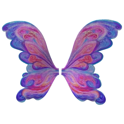 Purple W Pink Galaxy Fairy Wings