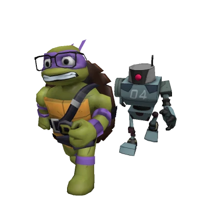 TMNT Mechazoid Chasing Donnie Buddies