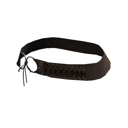 Y2K Punk Brown Laced Leather Belt