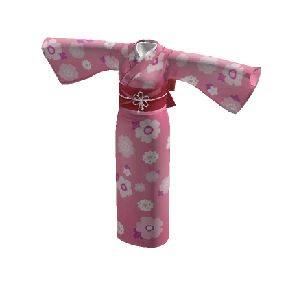 ✨Japanese traditional kimono pink floral pattern