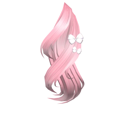 ❤️ Wavy Pink Hair Extension (Front)