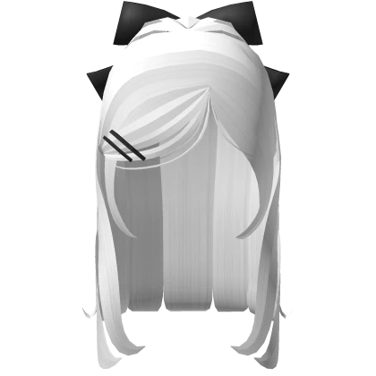 white gothic doll half up half down hair