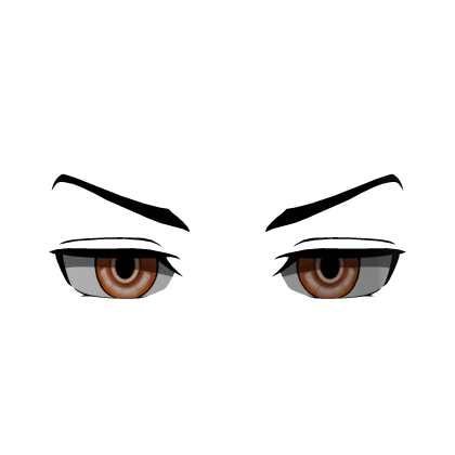 Serious Warden Eyes Orange (3D Face Accessory)