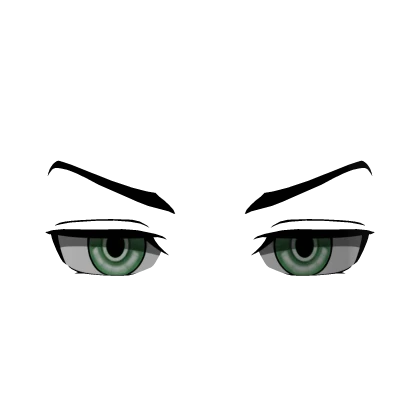 Serious Warden Eyes Green (3D Face Accessory)