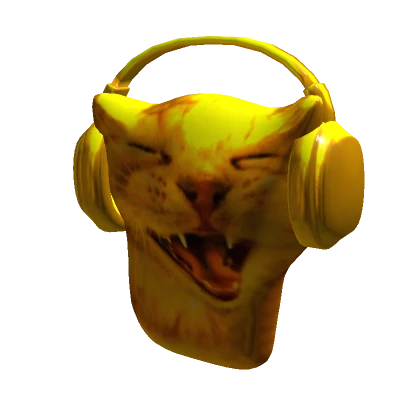 Golden Music Cat