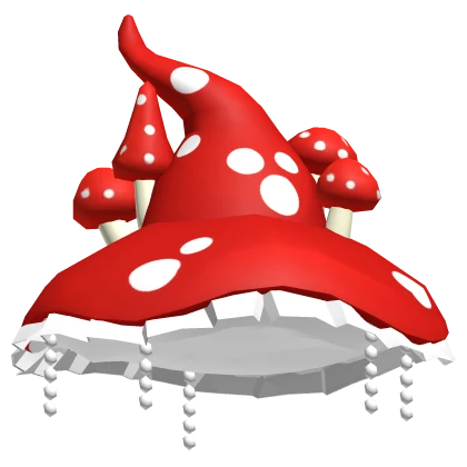 Red Mushroom Witch Hat