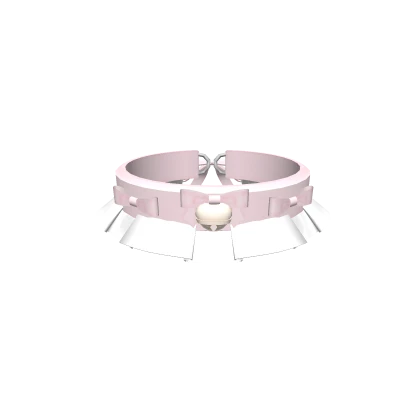 ♡ : (3.0) pink cute frilly kitten collar