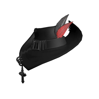 Holy Gunslinger - Black Anime Pierced Hunter Hat