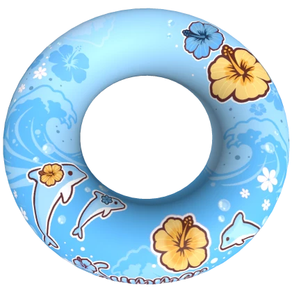 Blue Summer Hibiscus Floatie