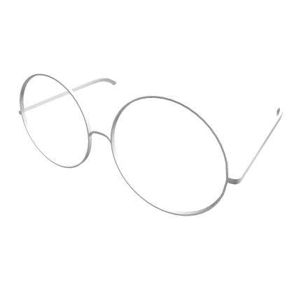 Low Fit Round Glasses [White]
