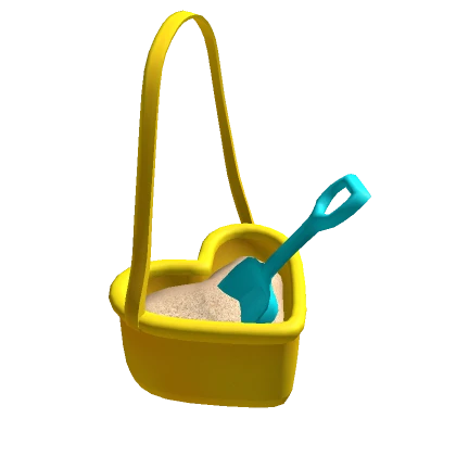 Yellow Heart Sand Pail & Shovel