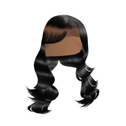 Voluminous Side Part in Black