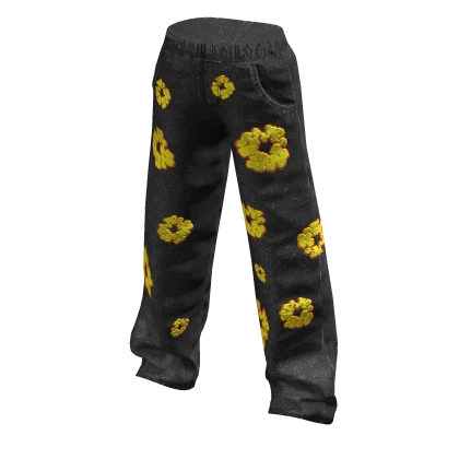 Black Denim T Jeans 