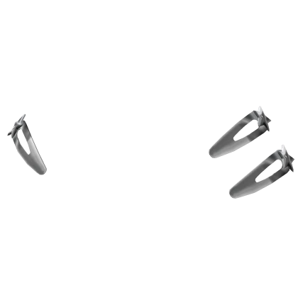  Icon Silver Star Clips 