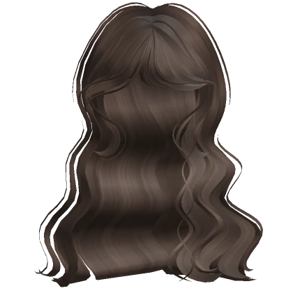 ♡ silky wavy hair in brown