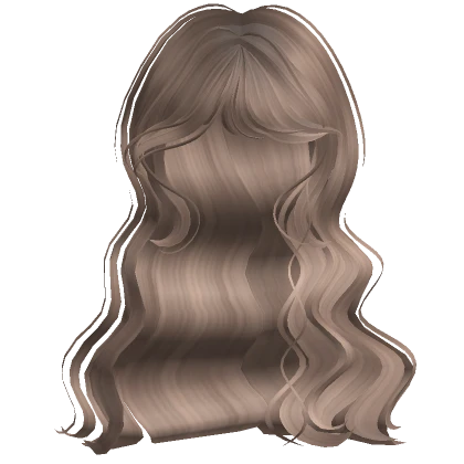 ♡ silky wavy hair in milktea brown